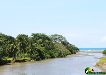 This river is right as you enter the Rio Mar neighborhood of Puerto Amuelles, Panama