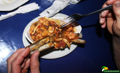 The Mariscos Mixtos (mixed   seafood) was excellent. 
