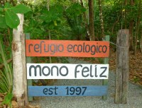 Gate to mono feliz with name and other text