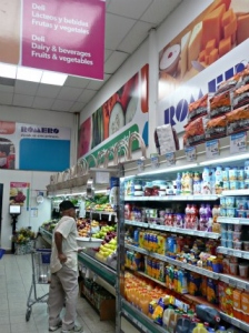 Dairy and Vegetable section of Romero grocery store