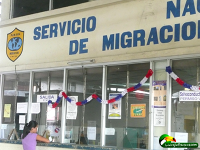 Immigration at the border of Panama 