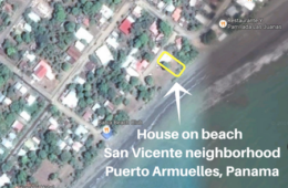 google map screenshot with text showing location of house for sale