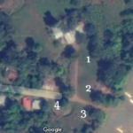 Google Earth view of beach properties