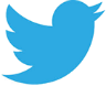 twitter icon, blue bird silhouette flying, 