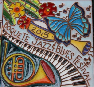 color tile celebrating 2015 Boquete Jazz & Blues Festival