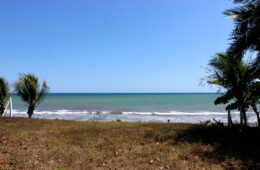 Photo of beach front lot and ocean view beyond