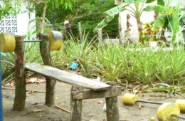 Photo of homemade weight set in Puerto Armuelles