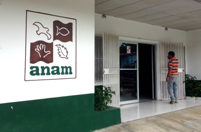 Facade of the ANAM office in Puerto Armuelles