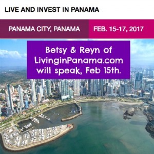 photo of panama city skyline and text about LIO conference in Panama City