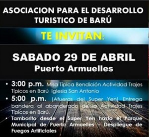 Invitation and schedule of parade of tipica costumes