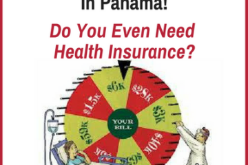 Graphic of spinning wheel of health care costs, man in hospital bed, doctor spinning wheel, plus text