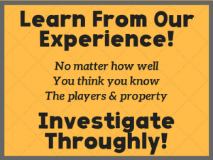 yellow graphic with black text about learning from our experience