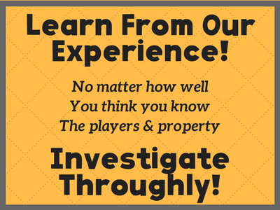 yellow graphic with black text about learning from our experience