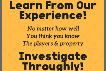 yellow graphic with black text about learning from our experience