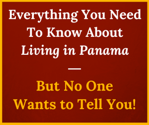 red square with text about warnings about living in Panama