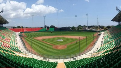 Photo of the inside of a baseball stadium