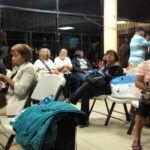 people sitting in chairs at David bus station in Panama