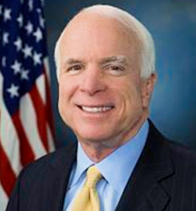 official photo of late Senator John McCain