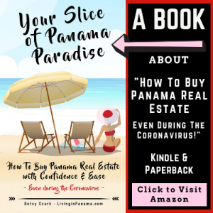 Promo about my "how to buy panama real estate" book for sale on Amazon